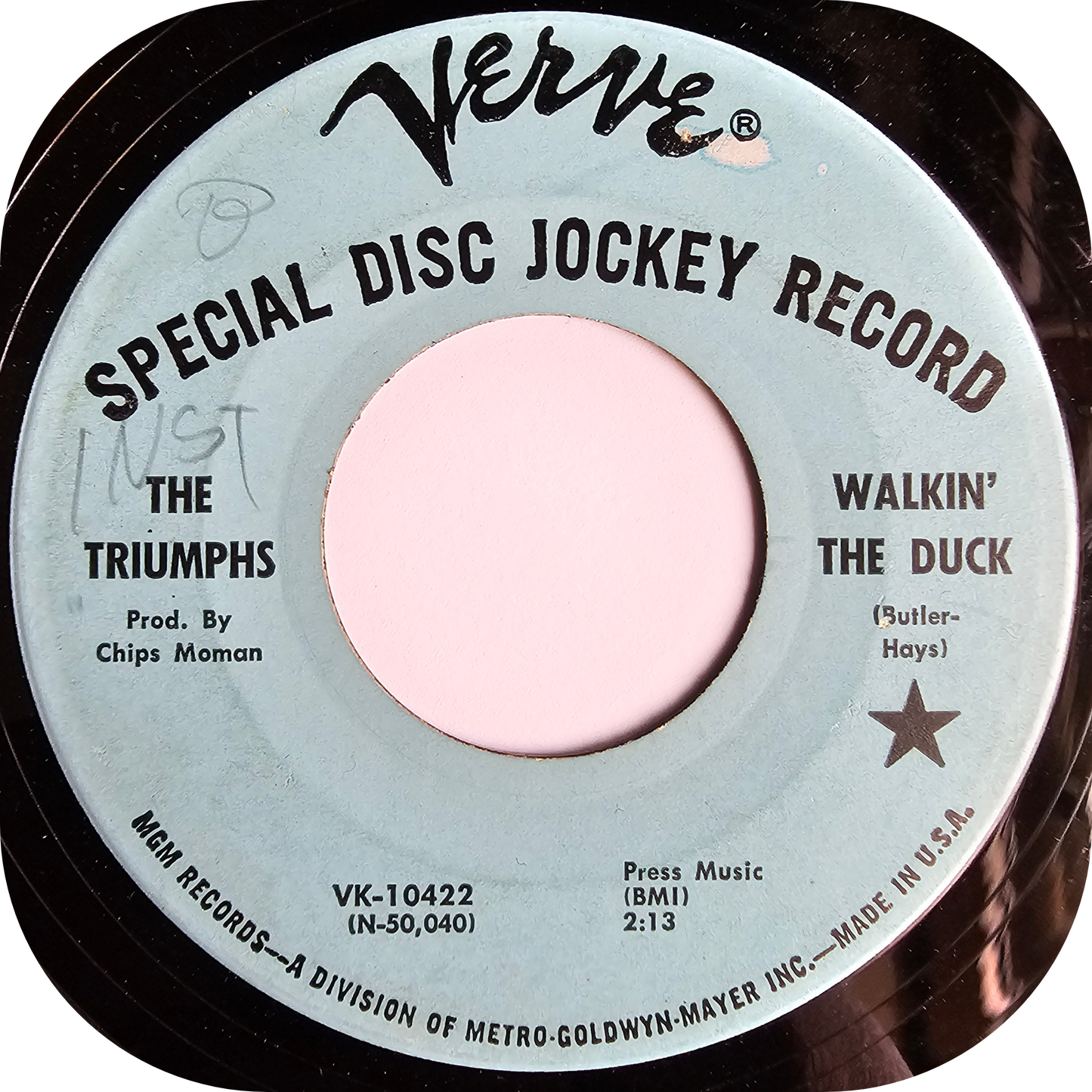 Triumphs, The - Walkin' The Duck - Verve DEMO