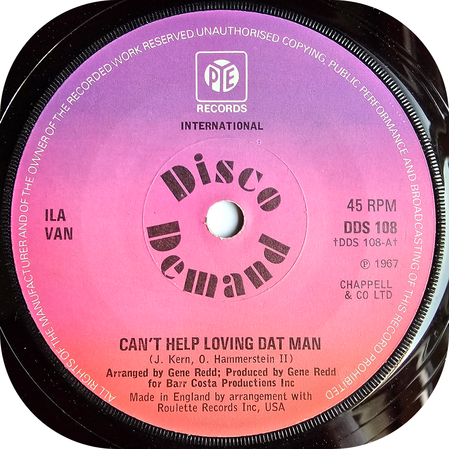 Ila Van - Can't Help Loving Dat Man - Pye