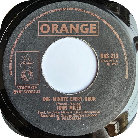 John Miles - One Minute Every Hour - Orange