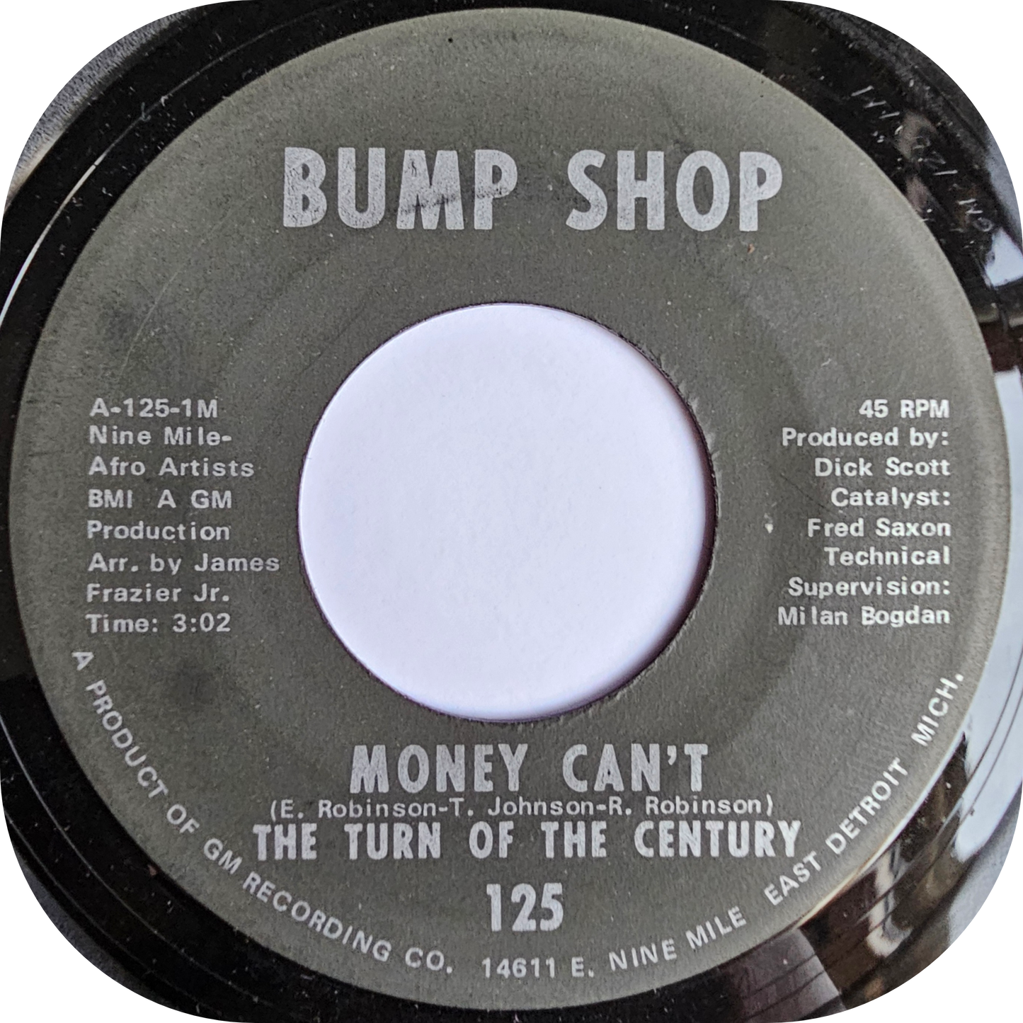 Turn Of The Century, The - Money Can't - Bump Shop