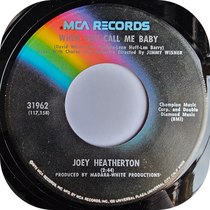 Joey Heatherton - When You Call Me Baby - MCA
