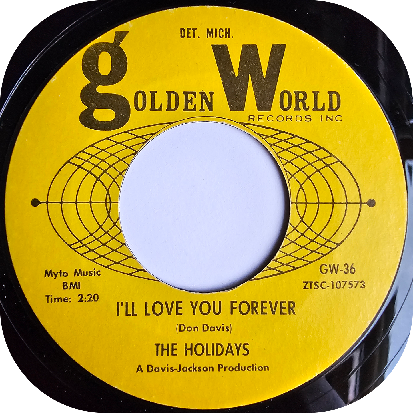 Holidays, The - I'll Love You Forever - Golden World