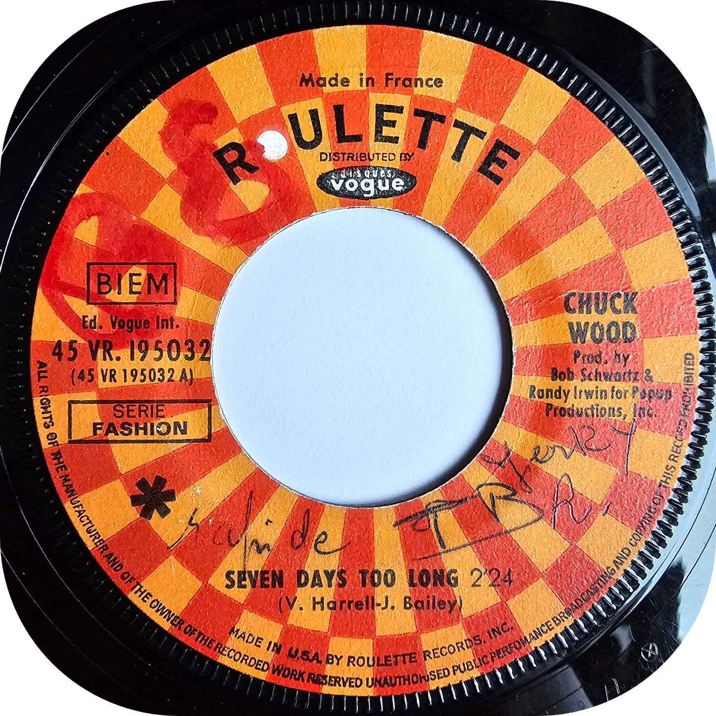 Chuck Wood - Seven Days Too Long - Roulette