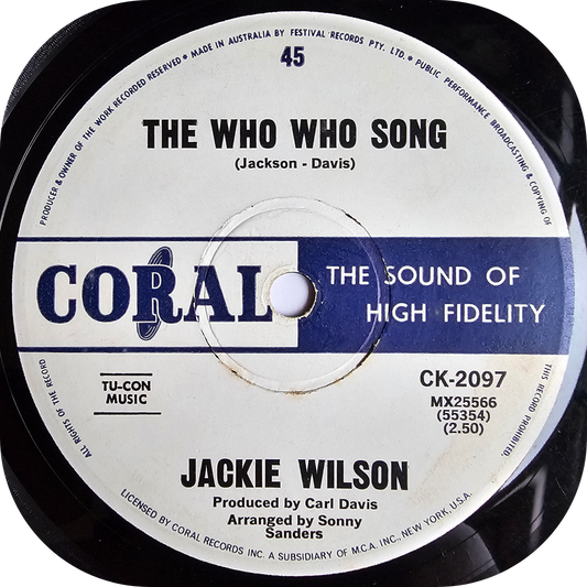 Jackie Wilson - The Who Who Song - Coral