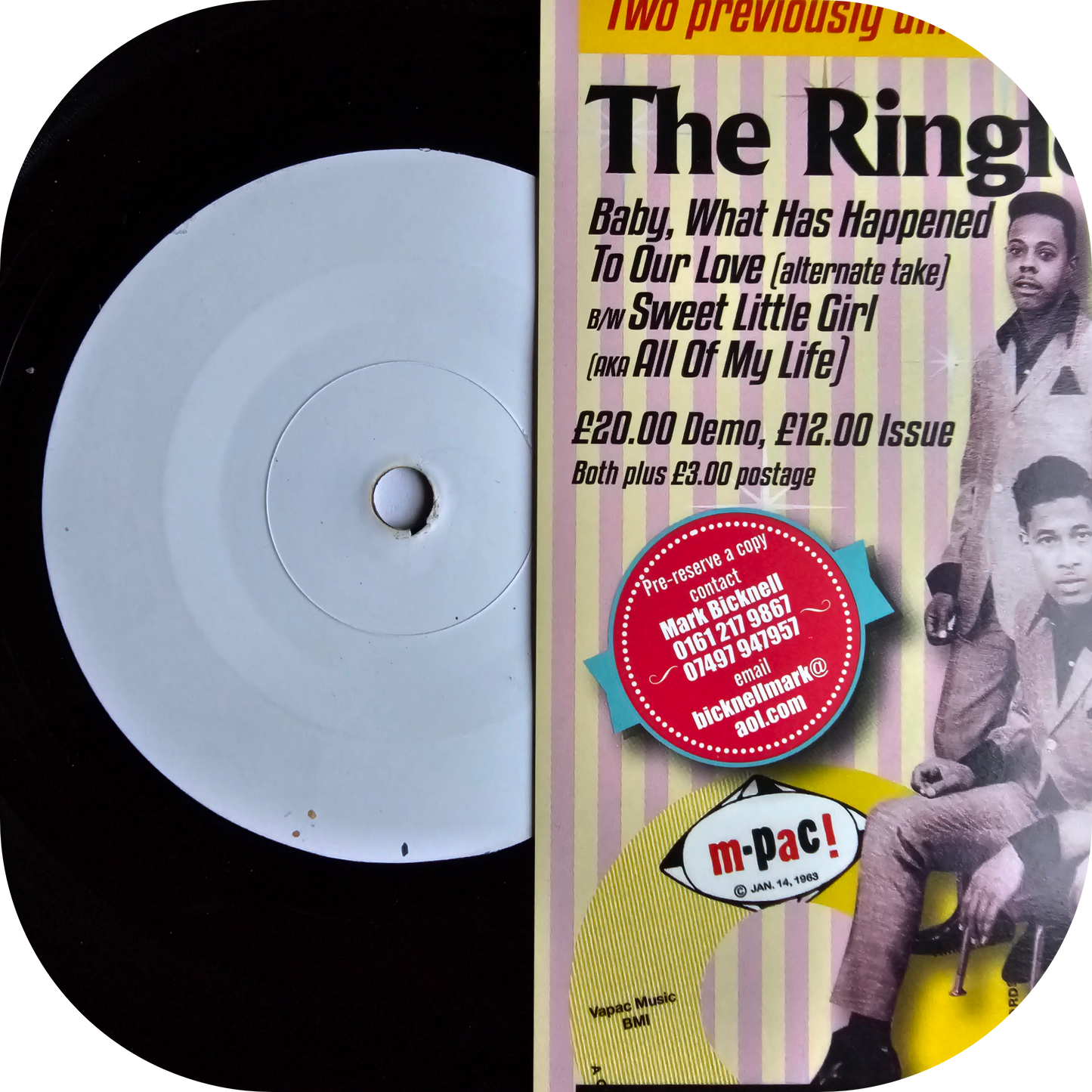 Ringleaders, The - Baby What Has Happened To Our Love - M Pac TEST PRESS