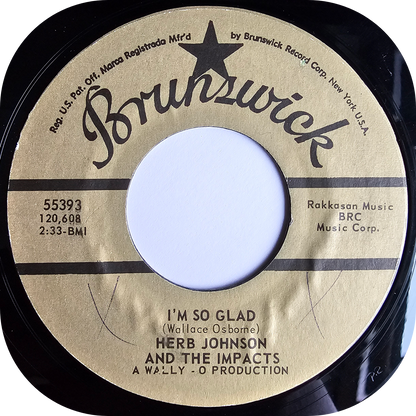 Herb Johnson - I'm So Glad - Brunswick