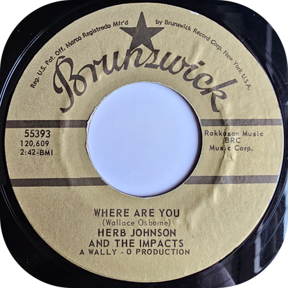 Herb Johnson - I'm So Glad - Brunswick