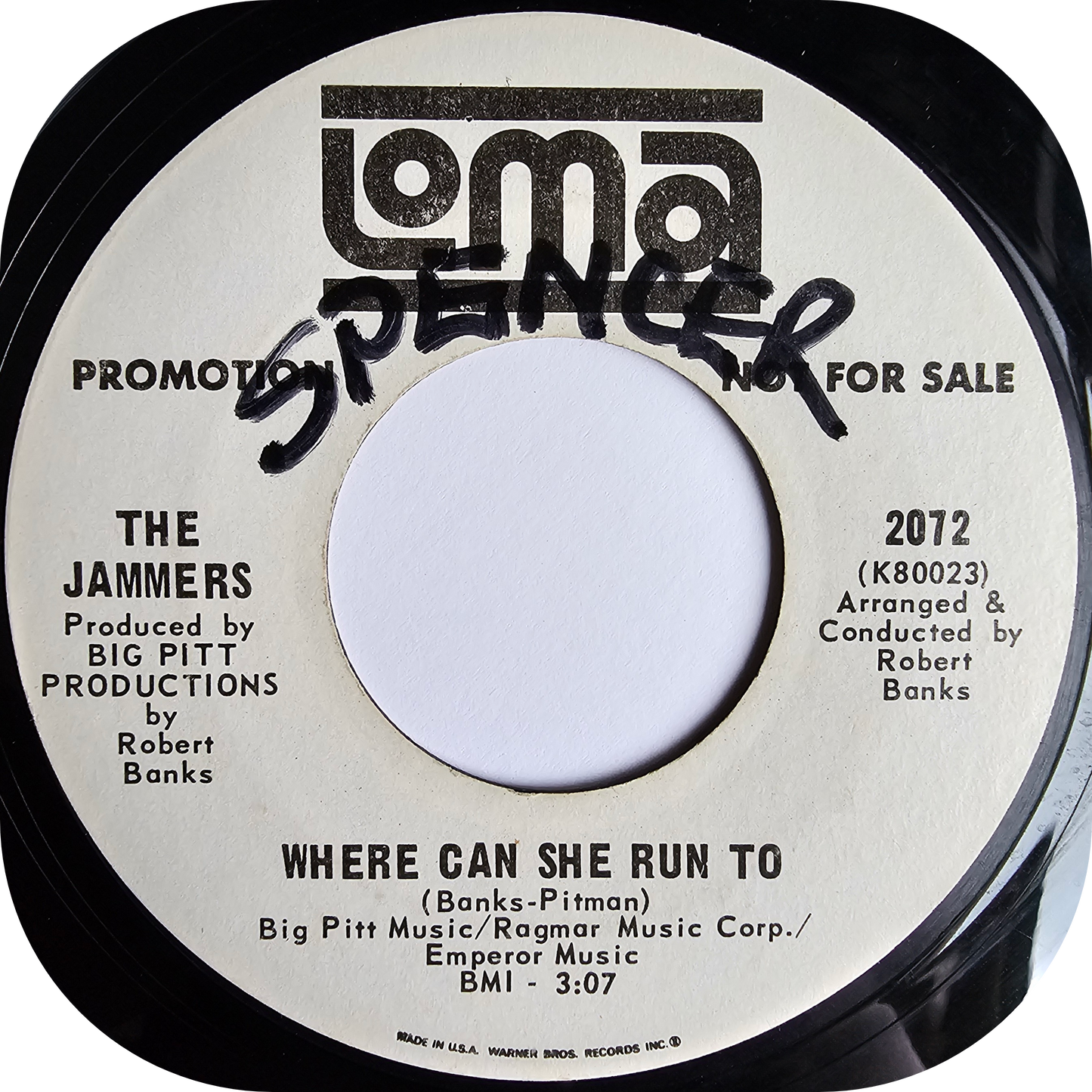 Jammers, The - Where Can She Run To - Loma DEMO