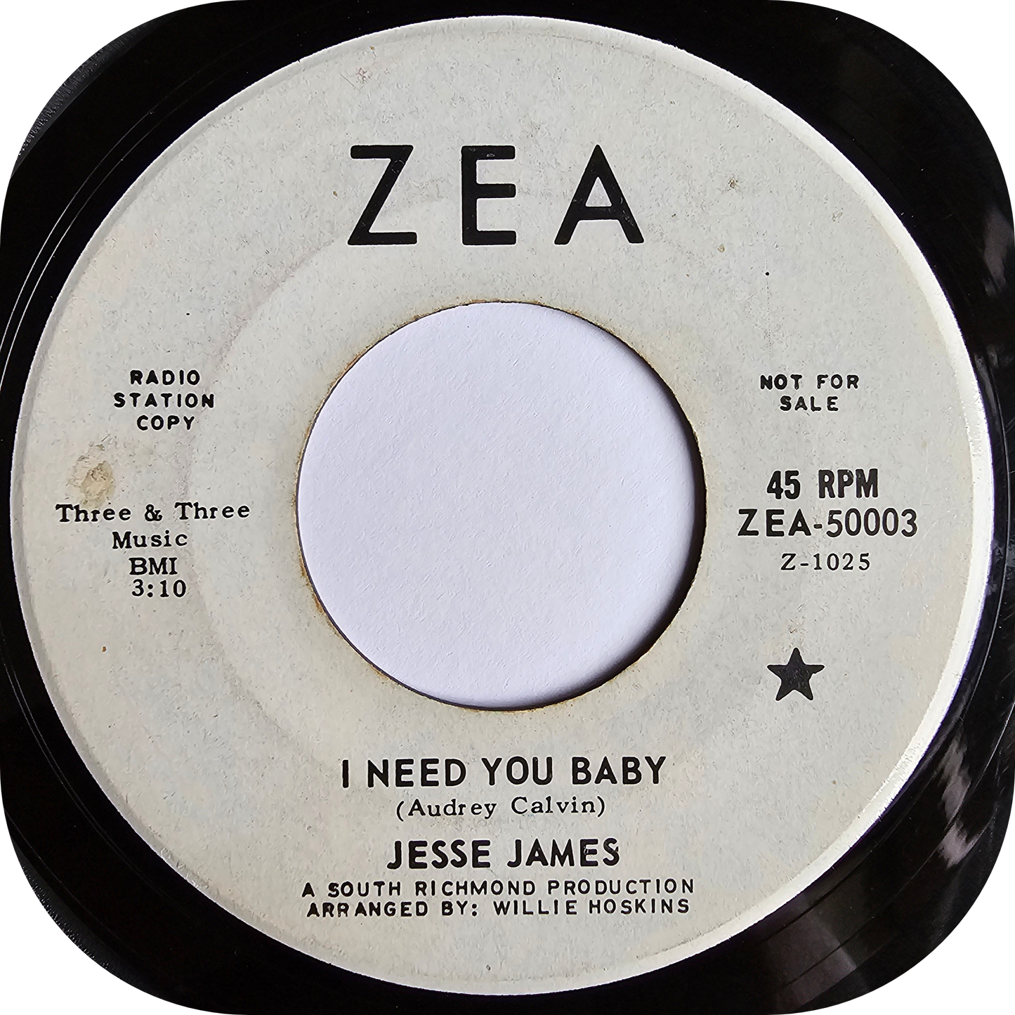 Jesse James - I Need You Baby - Zea DEMO