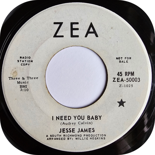 Jesse James - I Need You Baby - Zea DEMO