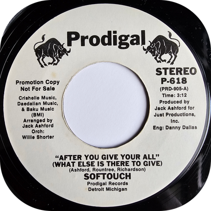 Softouch - After You Give Your All - Prodigal DEMO