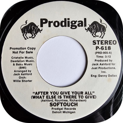 Softouch - After You Give Your All - Prodigal DEMO