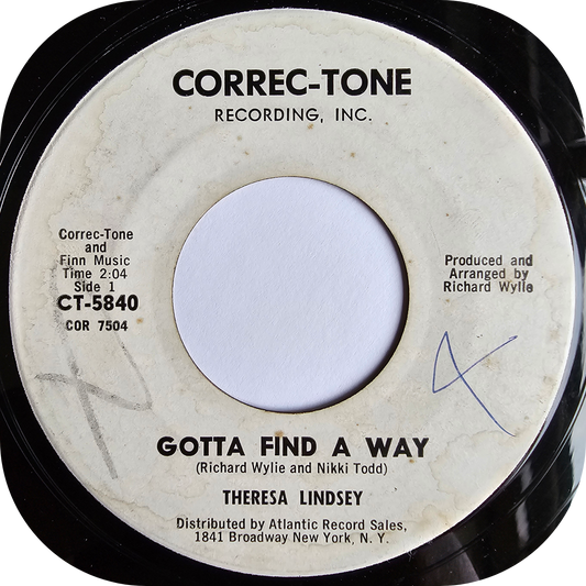 Theresa Lindsey - Gotta Find A Way - Correc-tone DEMO