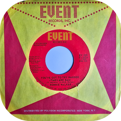 Ronnie Walker - You've Got To Try Harder - Event