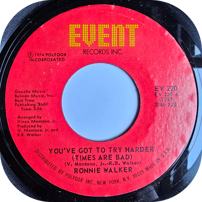 Ronnie Walker - You've Got To Try Harder - Event