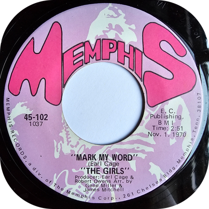 Girls, The - Mark My Word - Memphis