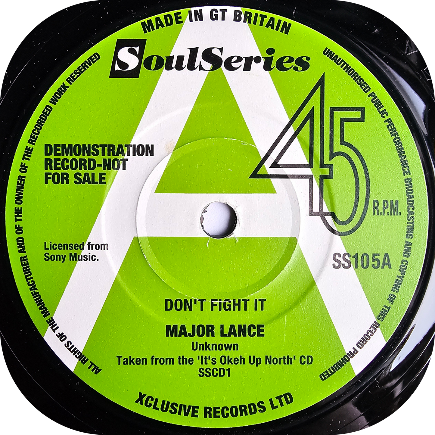 Major Lance - Don't Fight It - Soul Series DEMO