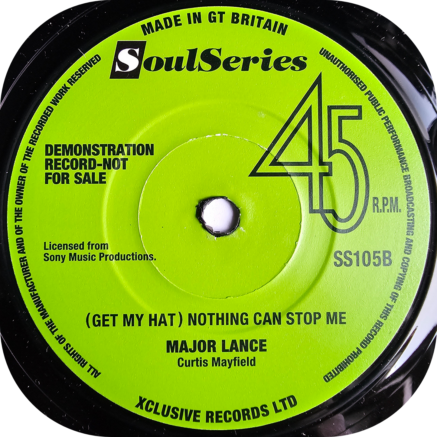 Major Lance - Don't Fight It - Soul Series DEMO