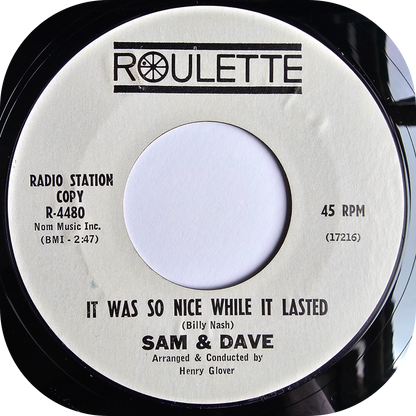 Sam & Dave - You Ain't No Big Thing Baby - Roulette DEMO