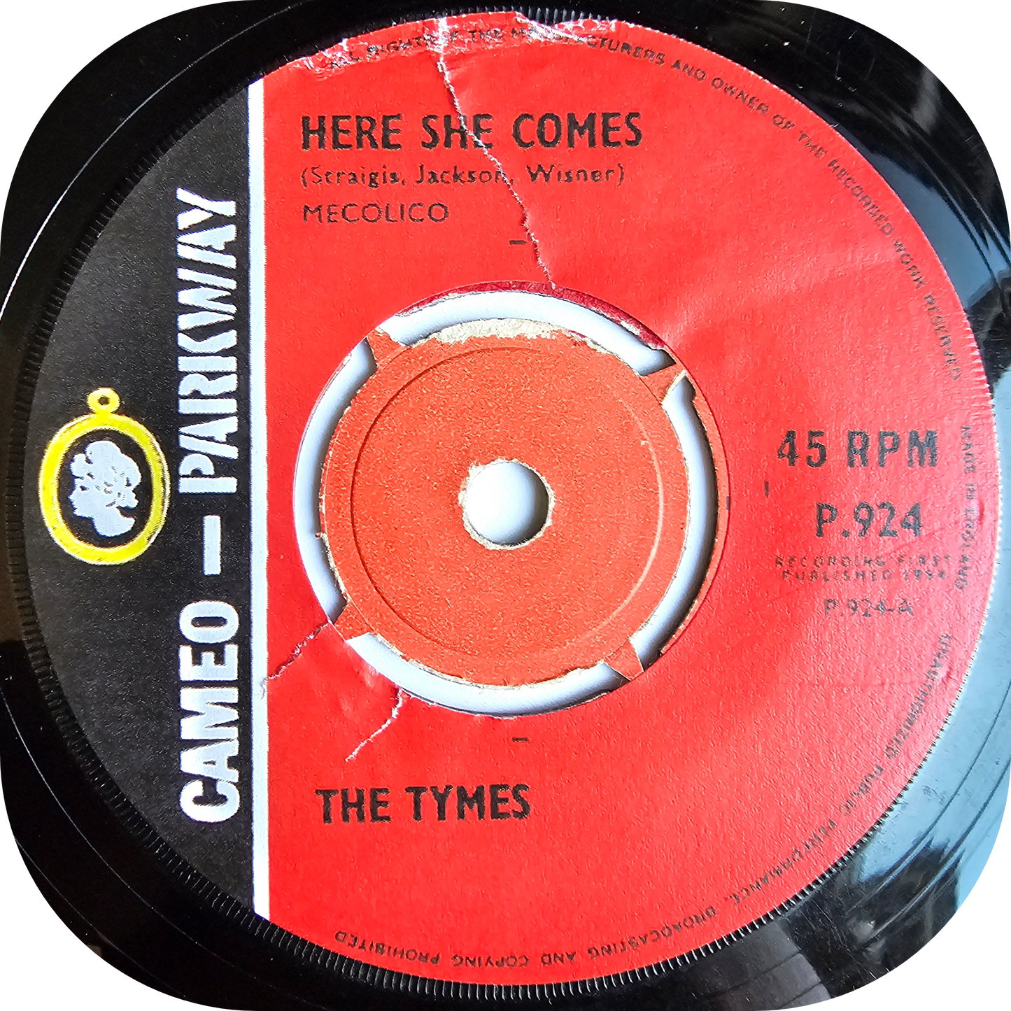 Tymes, The - Here She Comes - Cameo Parkway