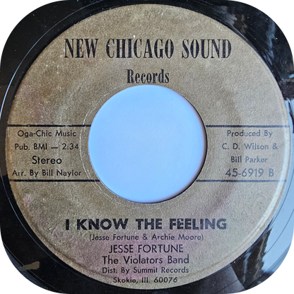 Jesse Fortune - I Know The Feeling - New Chicago Sound