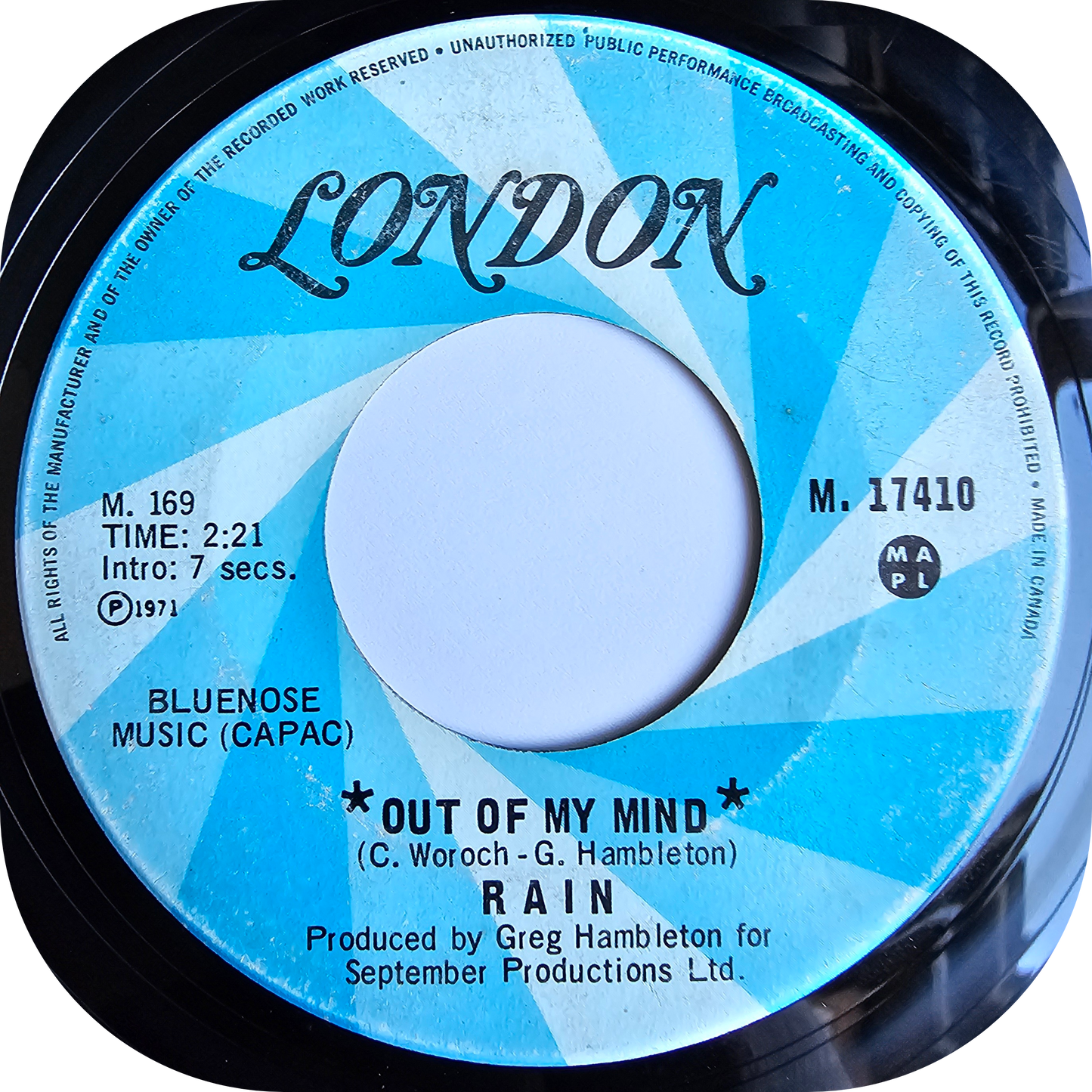 Rain - Out Of My Mind - London