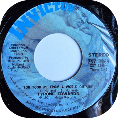 Tyrone Edwards - Can't Get Enough Of You - Invictus