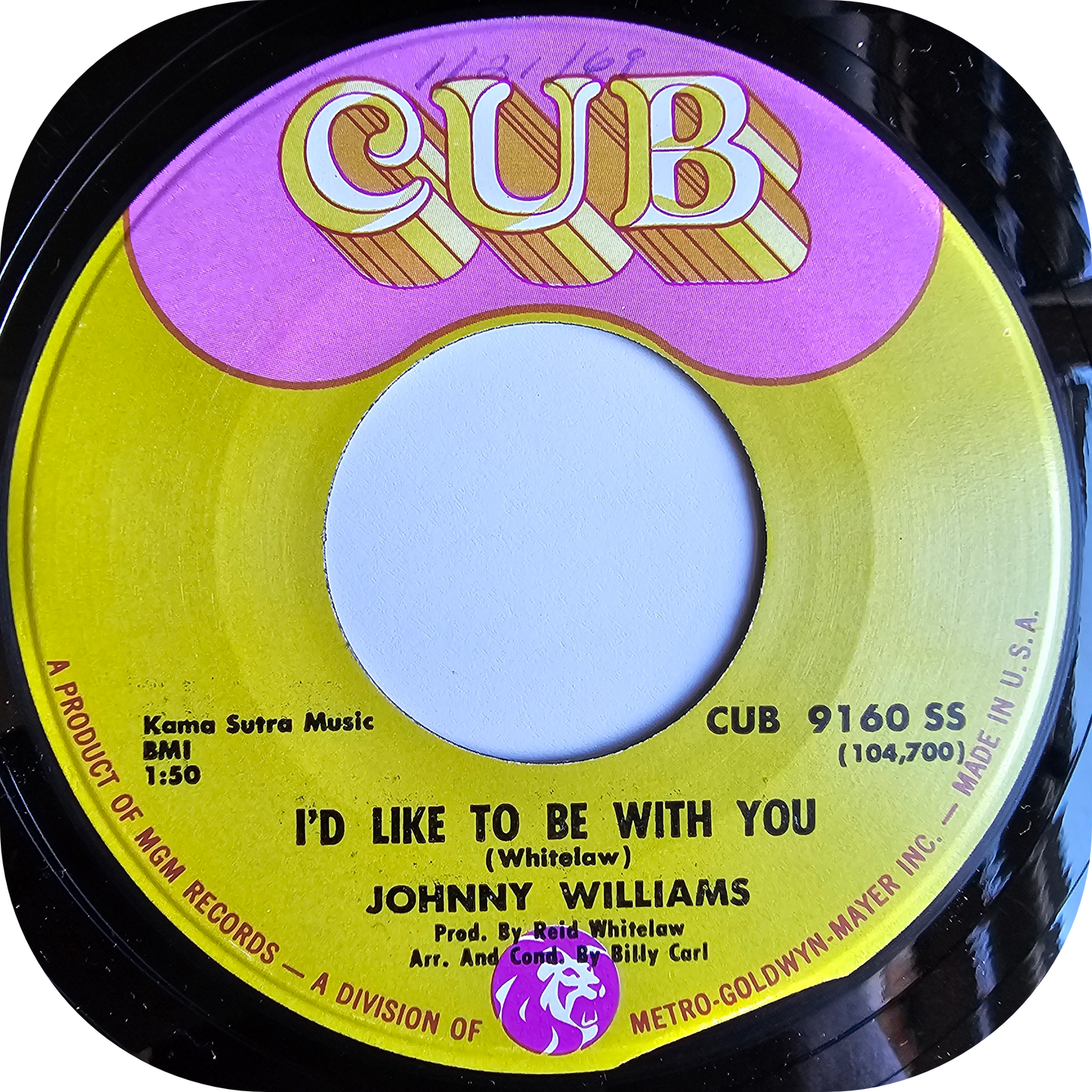 Johnny Williams - I'd Like To Be With You - Cub