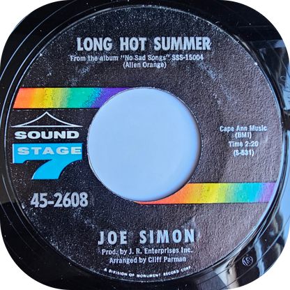 Joe Simon - Long Hot Summer - Sound Stage 7