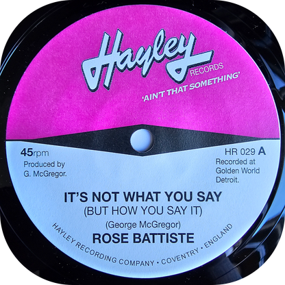 Rose Batiste - It's Not What You Say - Hayley