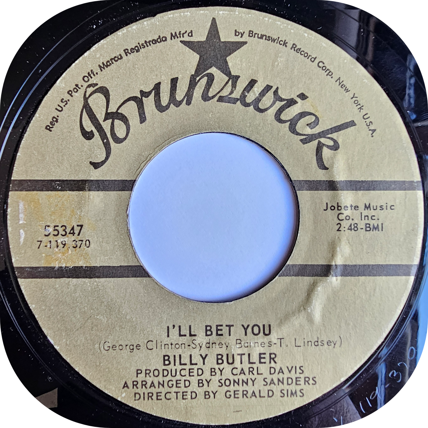 Billy Butler - I'll Bet You - Brunswick
