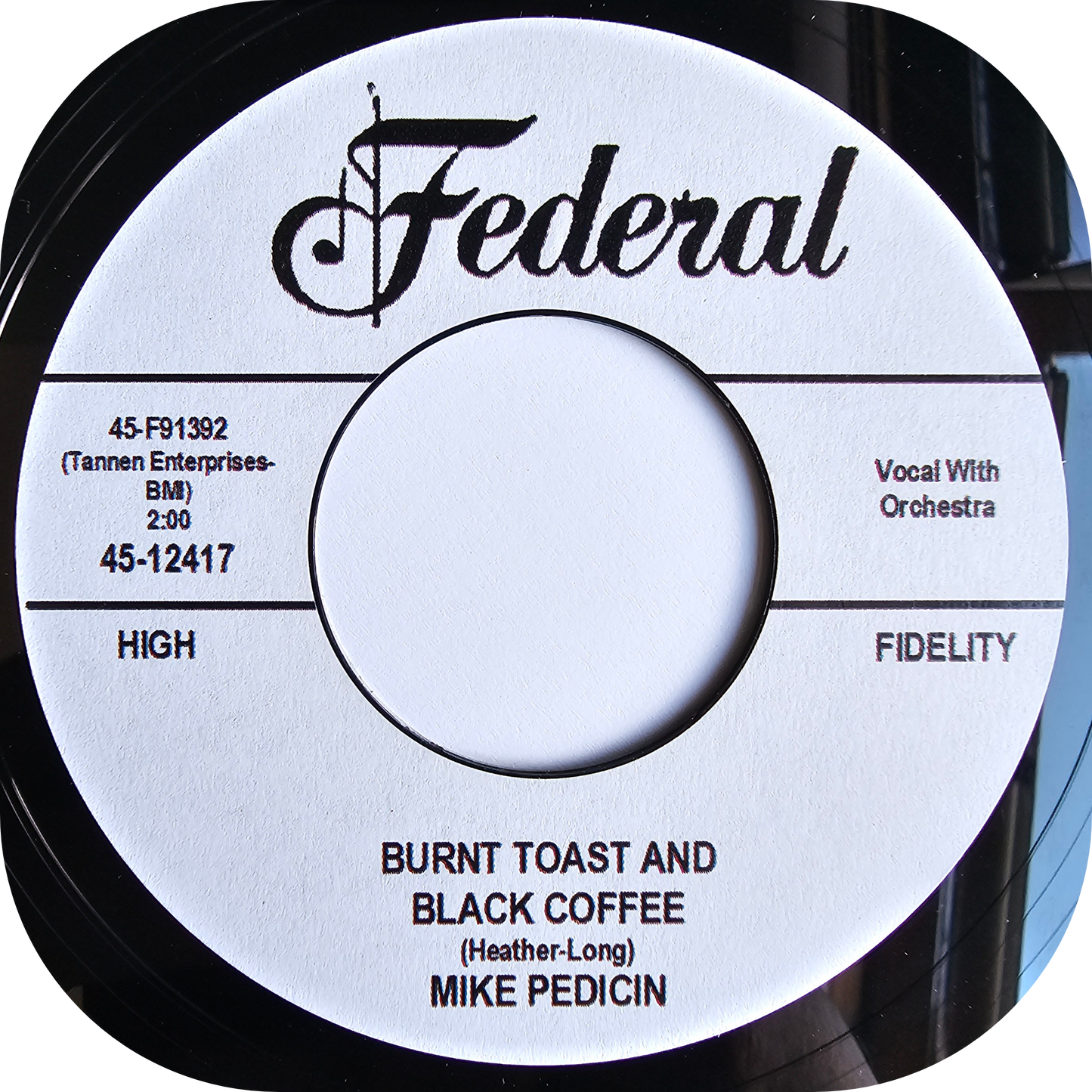 Mike Pedicin - Burnt Toast And Black Coffee - Federal