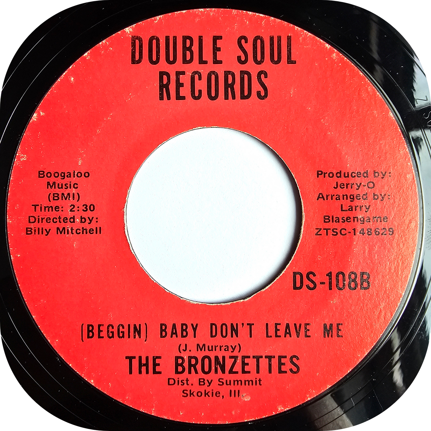 Bronzettes, The - Baby Don't Leave Me - Double Soul