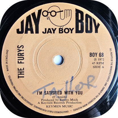 Furys, The - I'm Satisfied With You - Jay Boy