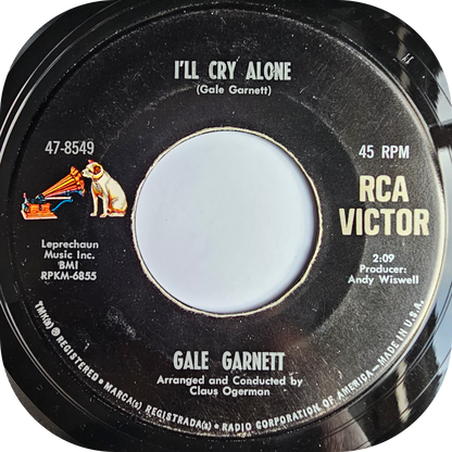 Gale Garnett - I'll Cry Alone - RCA Victor