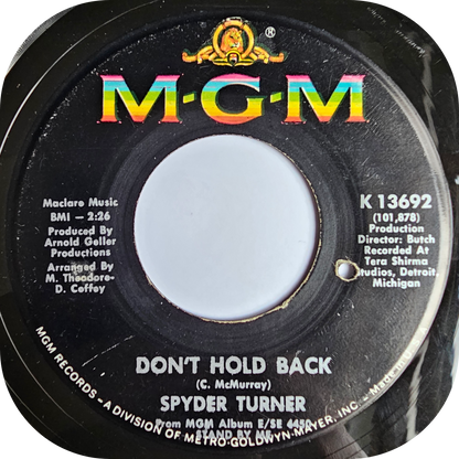 Spyder Turner - I Can't Make It Anymore - MGM