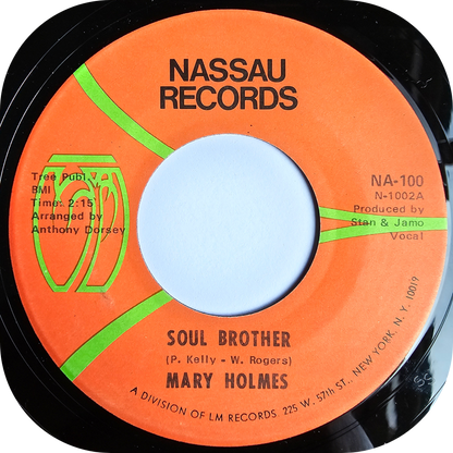 Mary Holmes - Soul Brother - Nassau