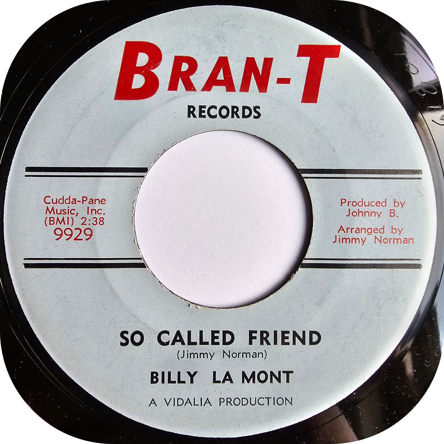 Billy La Mont - So Called Friend - Bran-T