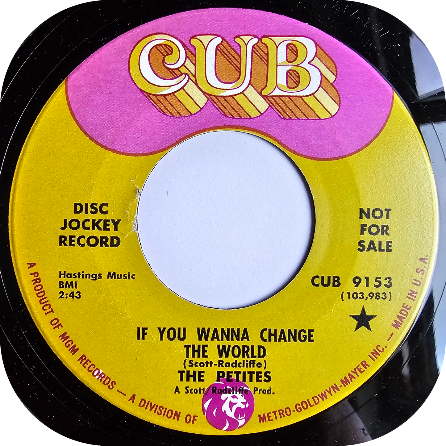 Petites, The - Don't Go Changing Your Mind - Cub DEMO