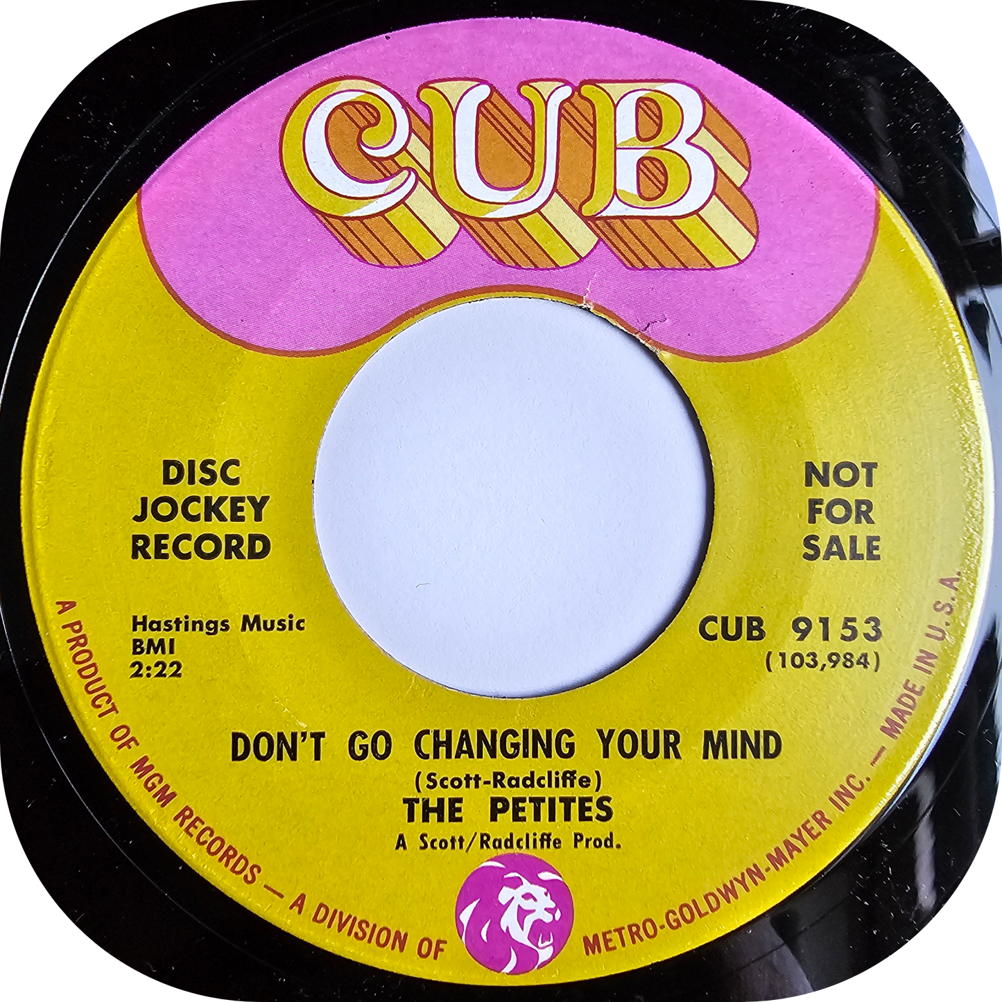 Petites, The - Don't Go Changing Your Mind - Cub DEMO