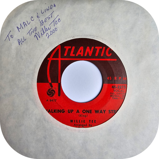 Willie Tee - Walking Up A One Way Street - Atlantic (Signed)