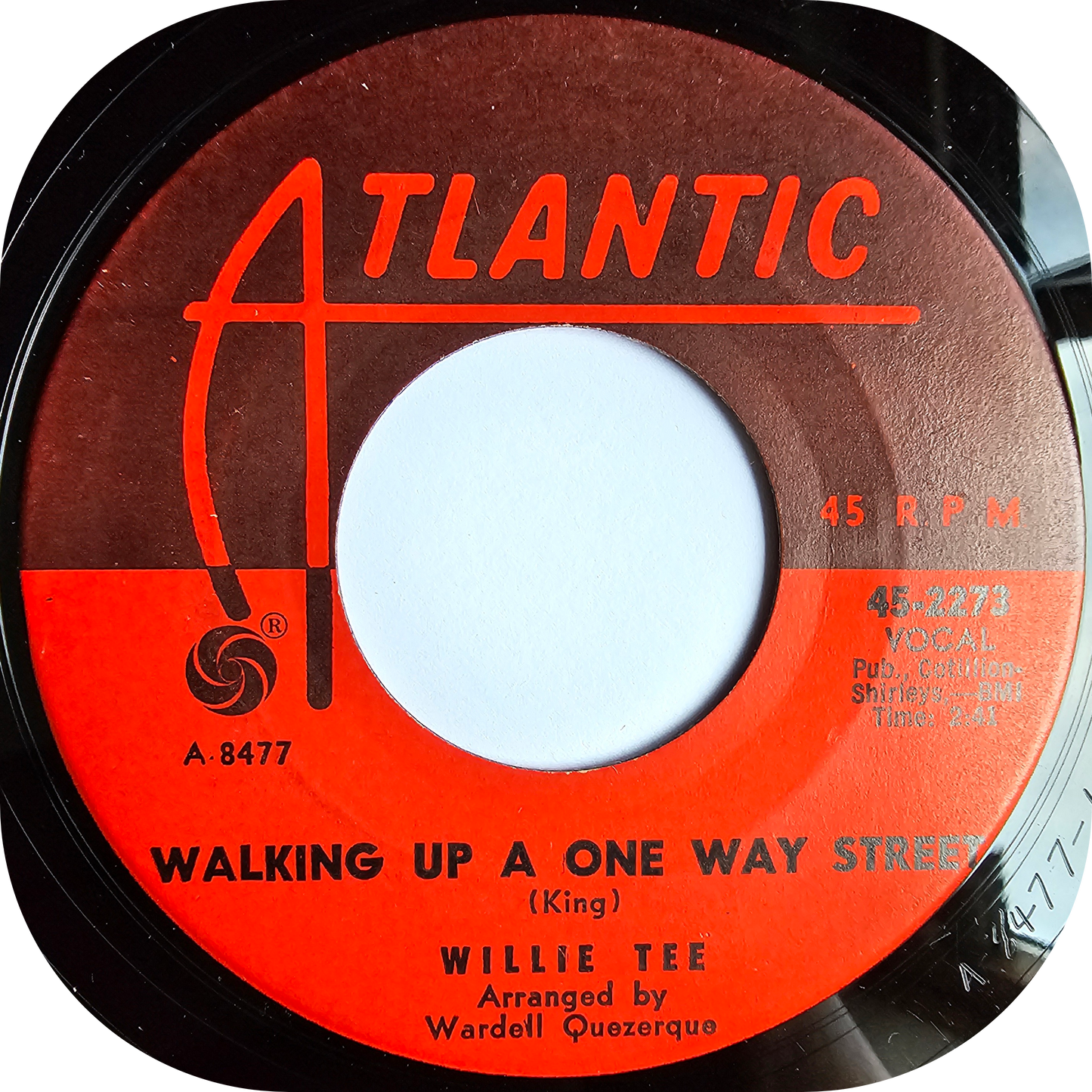 Willie Tee - Walking Up A One Way Street - Atlantic (Signed)