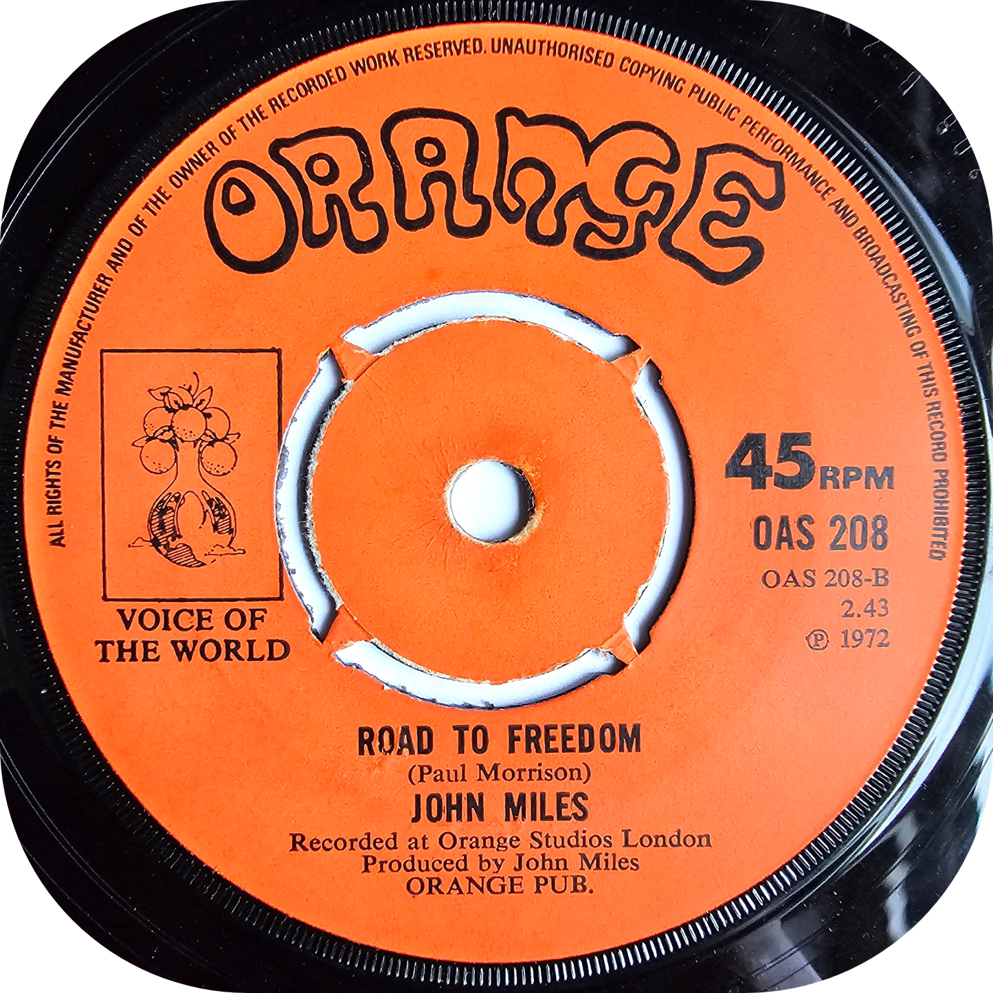 John Miles - Yesterday - Orange