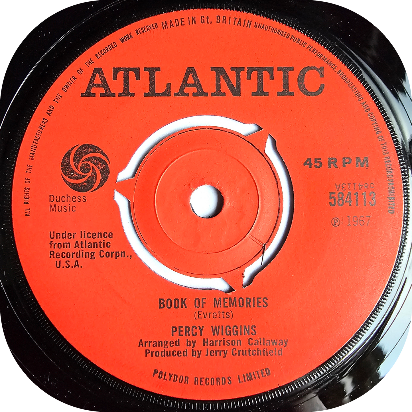 Percy Wiggins - Can't Find Nobody - Atlantic