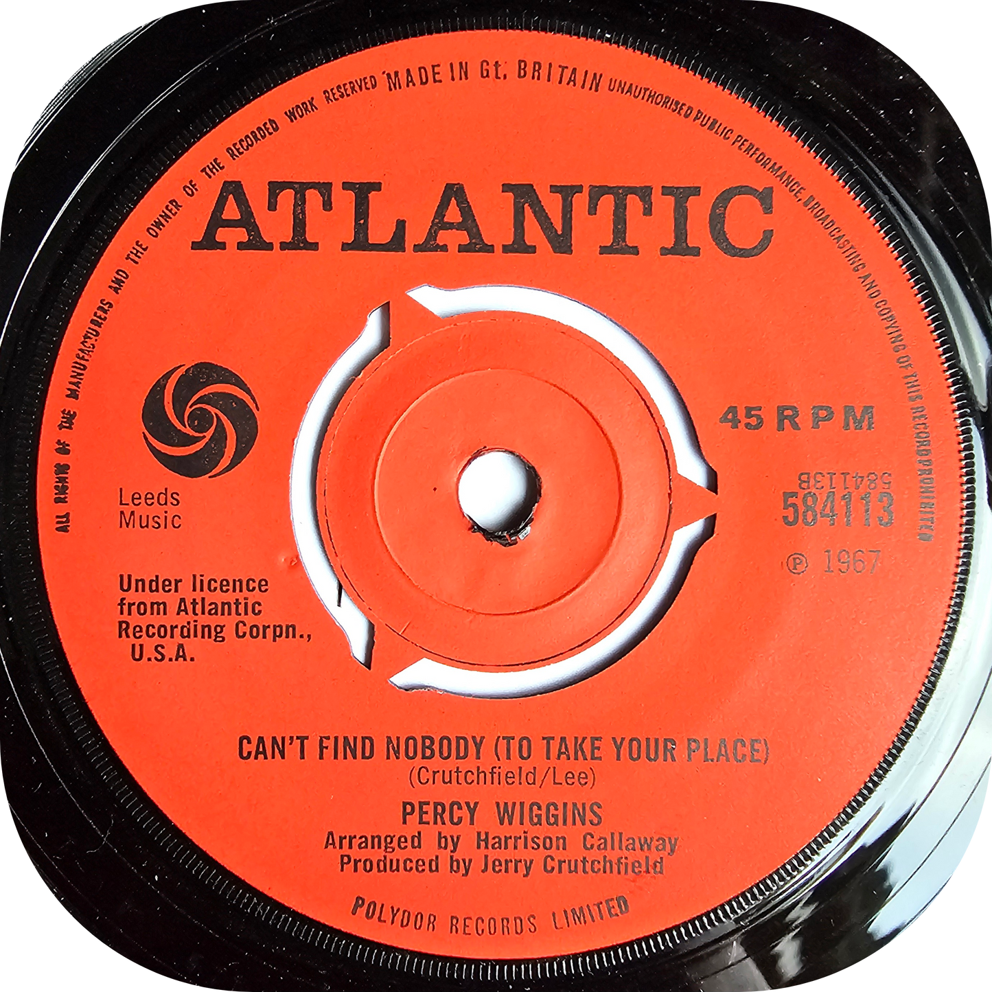 Percy Wiggins - Can't Find Nobody - Atlantic
