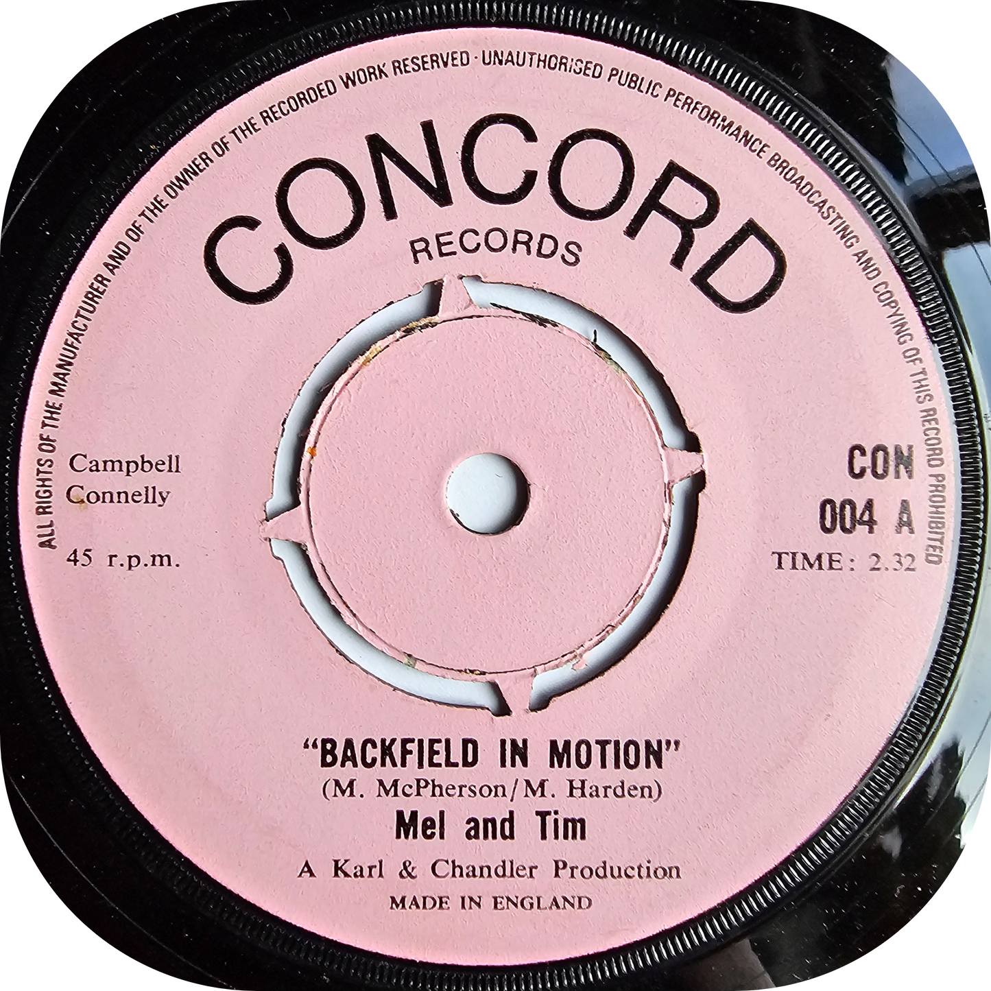 Mel and Tim - Backfield In Motion - Concord