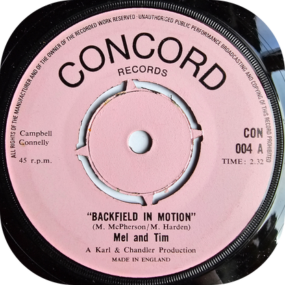 Mel and Tim - Backfield In Motion - Concord