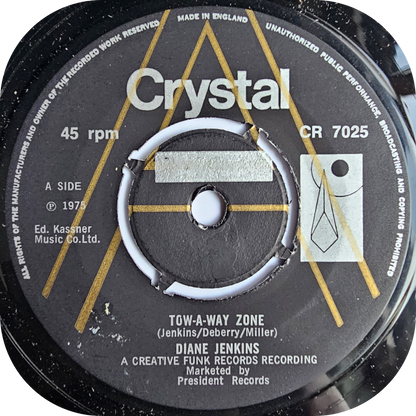 Diane Jenkins - Tow-A-Way Zone - Crystal DEMO