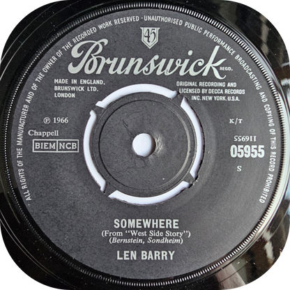 Len Barry - It's A Crying Shame - Brunswick