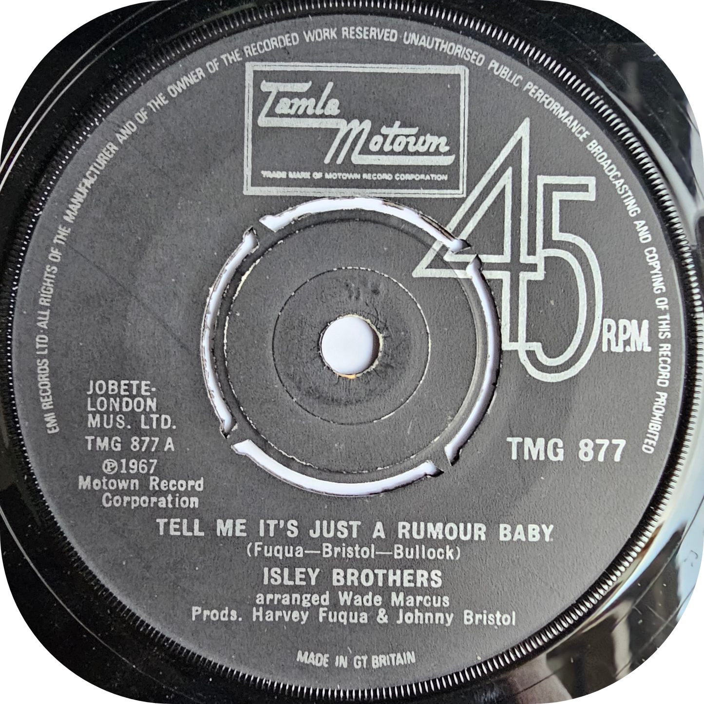 Isley Brothers - Tell Me It Is Just A Rumour Baby - Tamla Motown